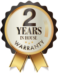 2 years in house warranty