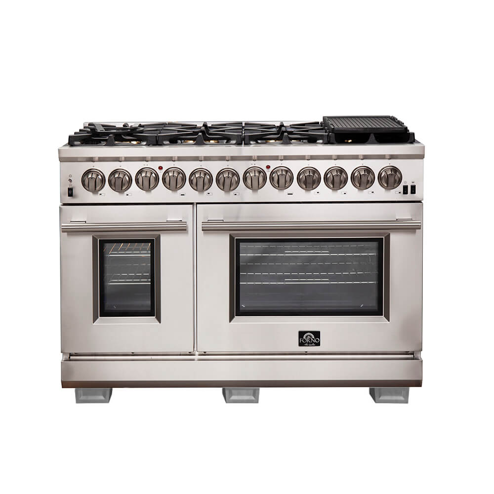 halsband geluk platform Forno - 48″ Capriasca Dual Fuel Gas Range & Electric Oven with 8 Italian  Sealed Burners - Home Best Price