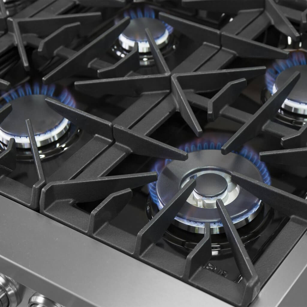 Massive Iron Grill Cooktop