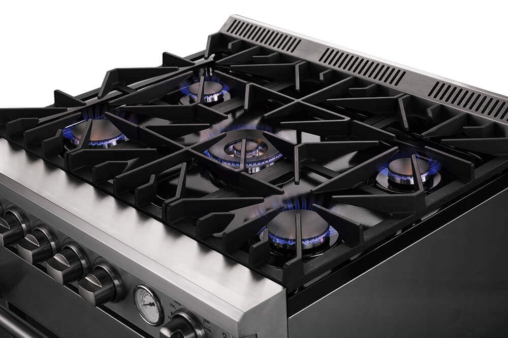 Massive Iron Grill Cooktop