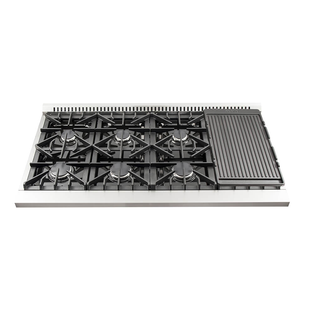 Massive Iron Grill Cooktop