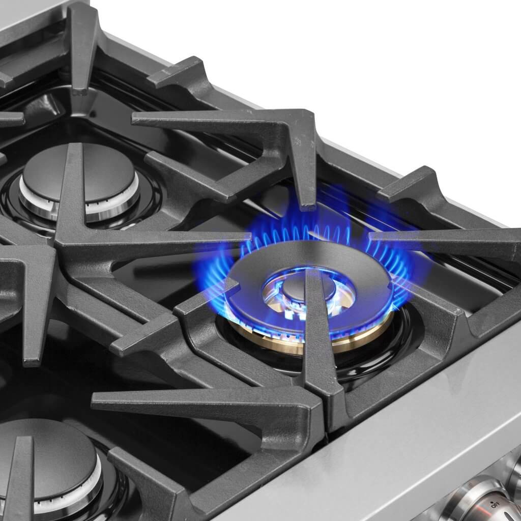 Massive Iron Grill Cooktop