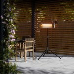 Deko Living 1500W Infrared Heater/Hanging Infrared Stand Heater with Carbon Fiber