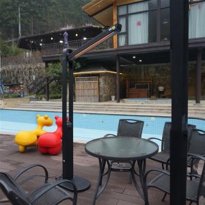 Deko Living 1500W Infrared Adjustable Angle Tower Heater with Carbon Fiber Tube
