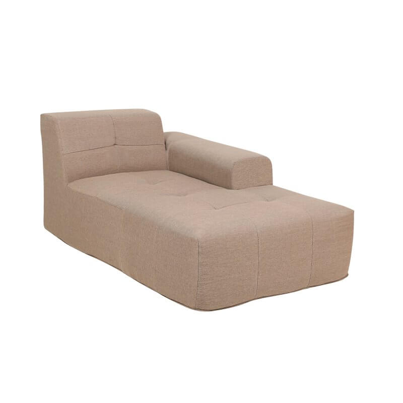 Deko Living 3 Piece Brown Outdoor Compression Foam Sofa and Table Set