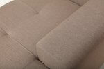 Deko Living 3 Piece Brown Outdoor Compression Foam Sofa and Table Set