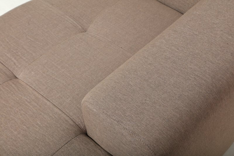 Deko Living 3 Piece Brown Outdoor Compression Foam Sofa and Table Set