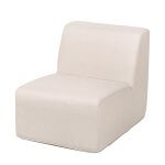 Deko Living Beige Outdoor Compression Foam Armless Sofa Chair