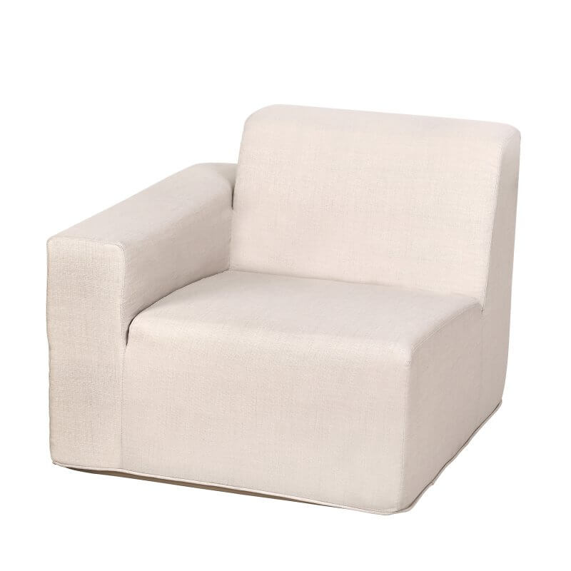 Deko Living 2 Place Seating Beige Outdoor Compression Foam Sofa Set