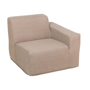 Deko Living 2 Place Seating Brown Compression Foam Sofa Set