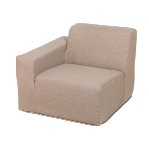 Deko Living 2 Place Seating Brown Compression Foam Sofa Set