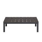Deko Living Gray Outdoor Compression Foam Ottoman Table