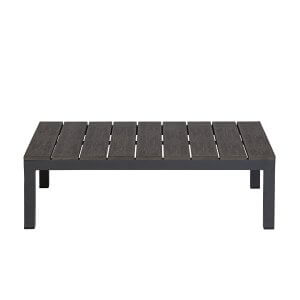 Deko Living Gray Outdoor Compression Foam Ottoman Table