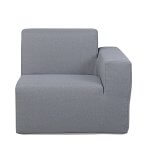 Deko Living 2 Place Seating Gray Compression Foam Sofa Set