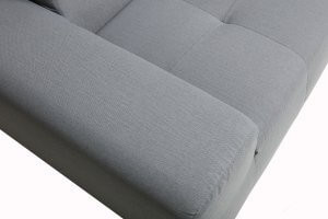 Deko Living 4 Place Seating Gray Compression Foam Sofa and Table Set