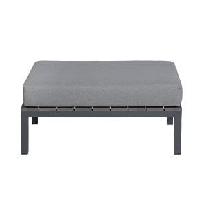 Deko Living Gray Outdoor Compression Foam Ottoman Table