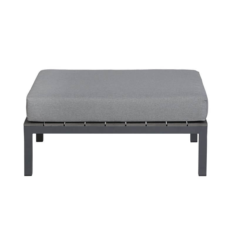Deko Living Gray Outdoor Compression Foam Ottoman Table