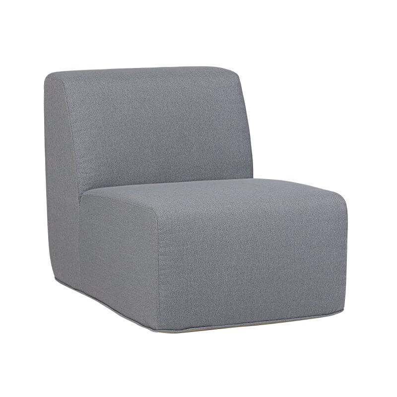 COP30017 Grey Compressed Foam Armless Chair
