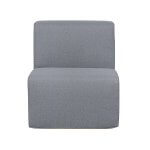 Deko Living Gray Outdoor Compression Foam Armless Sofa Chair COP30017ACH