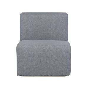 Deko Living Gray Outdoor Compression Foam Armless Sofa Chair COP30017ACH