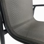 Deko Living 4 Place Seating Grey Outdoor Aluminum Round Patio Dining Table and Stackable Chairs Set