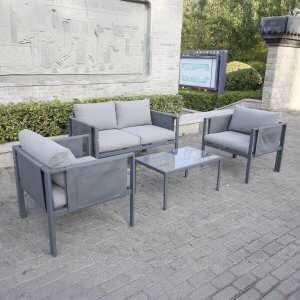 Deko Living 4 Place Seating Outdoor Sofa and Table Set