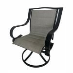 Deko Living 4 Place Seating Outdoor Patio Dining Table and Swivel Chairs Set