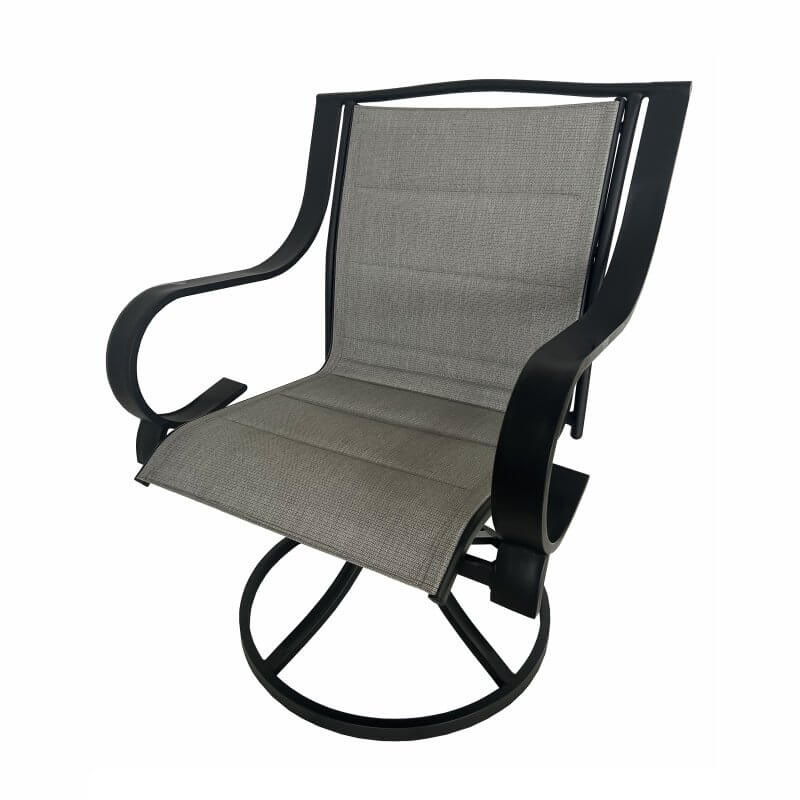 Deko Living 4 Place Seating Outdoor Patio Dining Table and Swivel Chairs Set