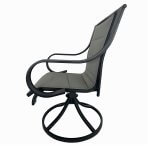 Deko Living 4 Place Seating Outdoor Patio Dining Table and Swivel Chairs Set