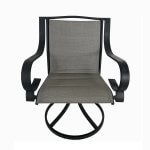 Deko Living 4 Place Seating Outdoor Patio Dining Table and Swivel Chairs Set