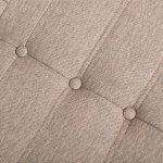Deko Living 5 Piece Brown Compression Foam Loveseat Sofa Chairs and Table Set