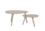 Deko Living 2 Piece Brown Outdoor Oval Table Set