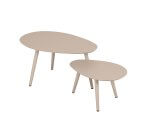 Deko Living 2 Piece Brown Outdoor Oval Table Set