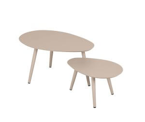 Deko Living 2 Piece Brown Outdoor Oval Table Set