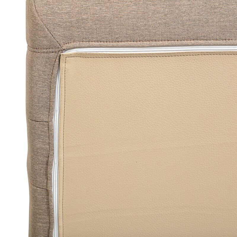Deko Living 5 Piece Brown Outdoor Compression Foam Loveseat Sofa Chairs and Table Set