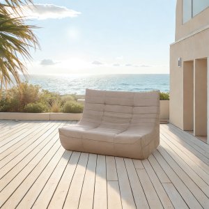 Deko Living Brown Outdoor Compression Foam Sofa Chairs