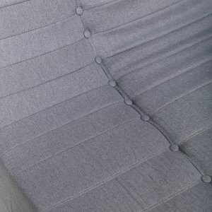 Deko Living 5 Piece Gray Compression Foam Loveseat Sofa Chairs and Table Set