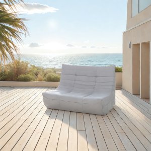 Deko Living Gray Outdoor Compression Foam Sofa Chairs