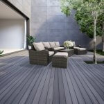 Deko Living 5 Place Seating Brown Outdoor Wicker Sofa and Sofa Chair Set with Table
