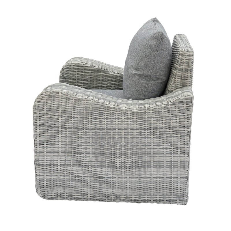 deko living 5 place seating gray outdoor wicker sofa
