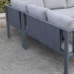 Deko Living 5 Place Seating Outdoor Gray Sofa and Table Set
