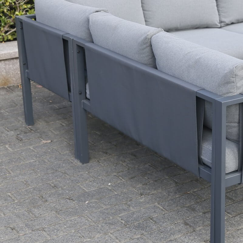 Deko Living 5 Place Seating Outdoor Gray Sofa and Table Set