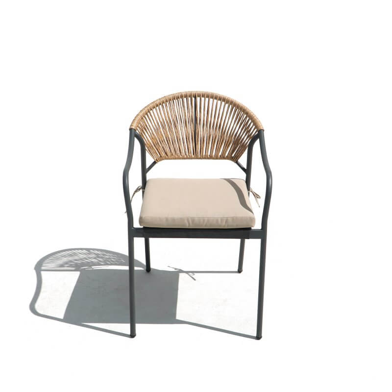 Deko Living 6 Place Seating Yellow Outdoor Patio Dining Chairs and Table Set