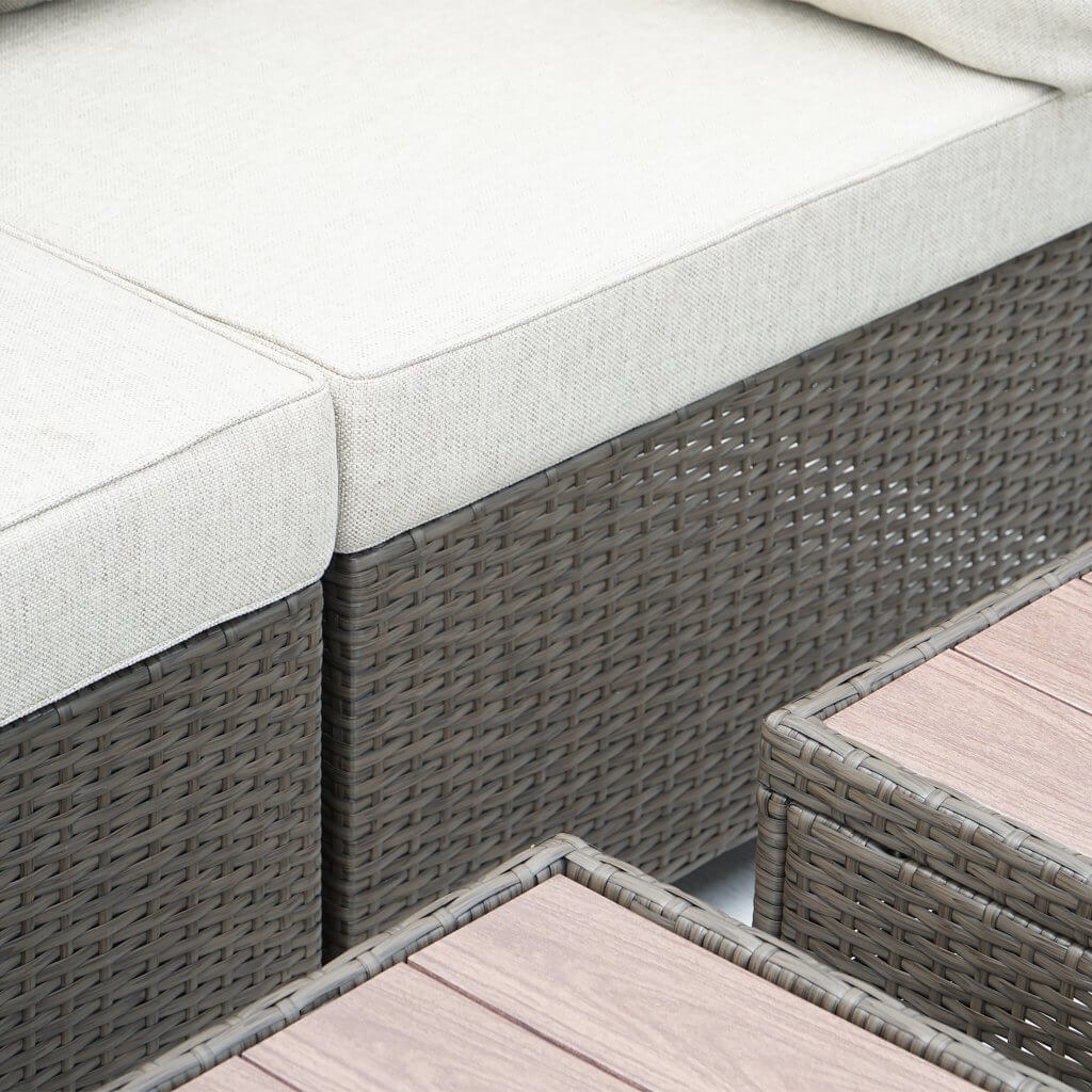 Durable Brown Wicker Design