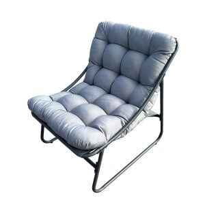 Deko Living Outdoor Modular Bistro Set with Gray Cushion Set
