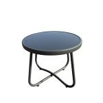 Deko Living Outdoor Modular Bistro Set with Gray Cushion Set